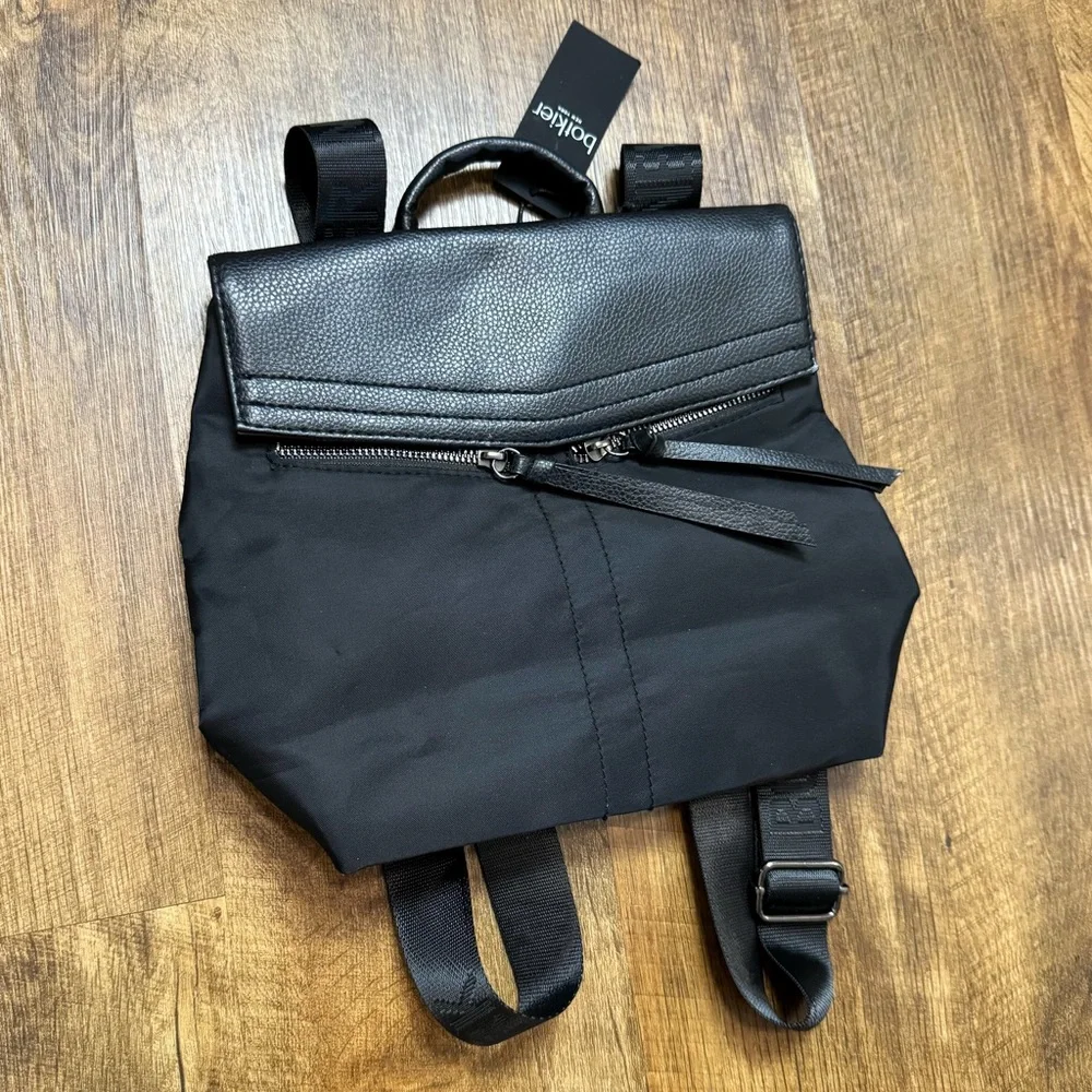 NWT Botkier New York Mini Trigger Backpack Black